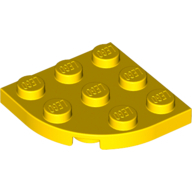 Lego destička kulatá 3x3 čtvrtina kruhu, žlutá (6167389)